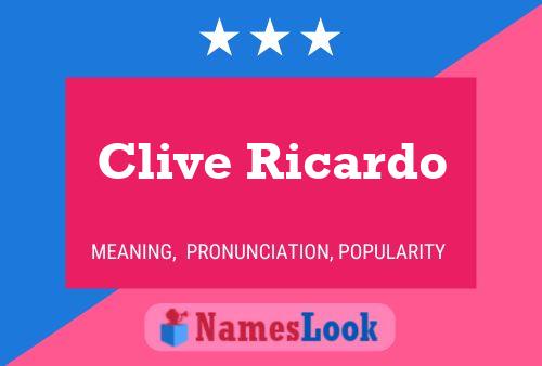 Poster del nome Clive Ricardo