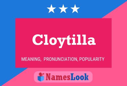 Poster del nome Cloytilla