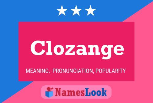 Poster del nome Clozange