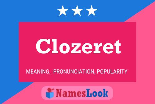 Poster del nome Clozeret