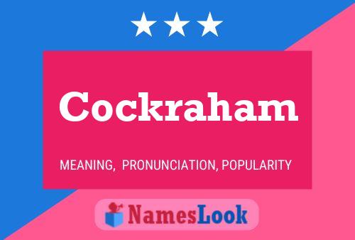 Poster del nome Cockraham