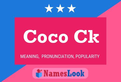 Poster del nome Coco Ck