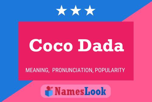 Poster del nome Coco Dada