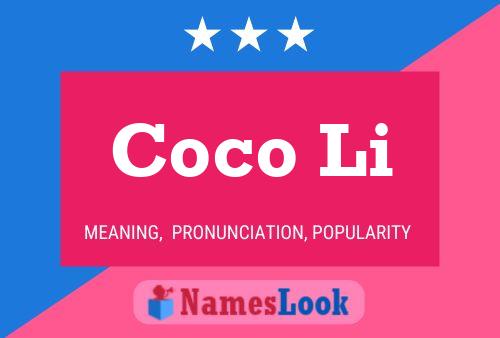 Poster del nome Coco Li