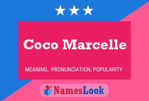 Poster del nome Coco Marcelle