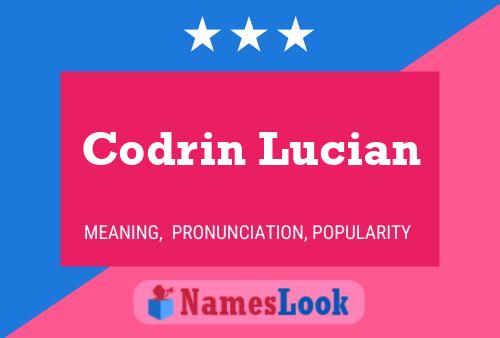 Poster del nome Codrin Lucian