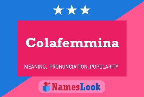 Poster del nome Colafemmina