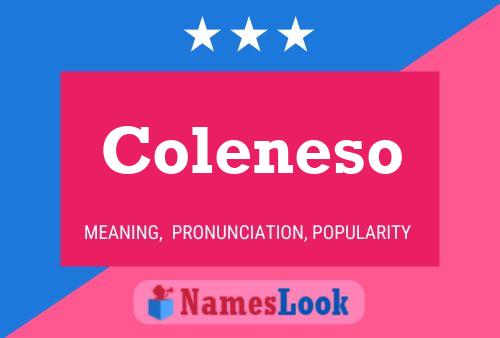 Poster del nome Coleneso