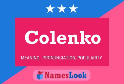 Poster del nome Colenko