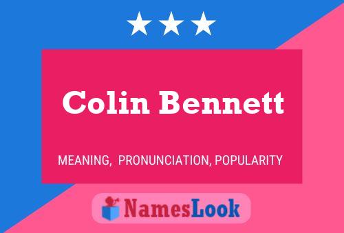 Poster del nome Colin Bennett