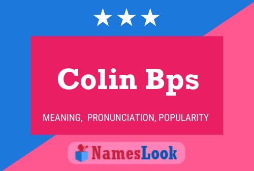 Poster del nome Colin Bps