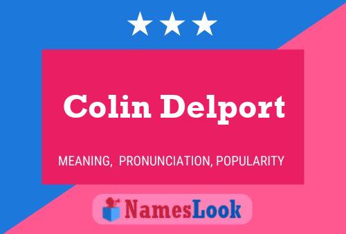 Poster del nome Colin Delport