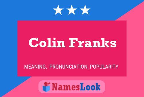 Poster del nome Colin Franks