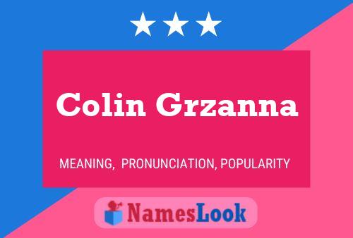 Poster del nome Colin Grzanna