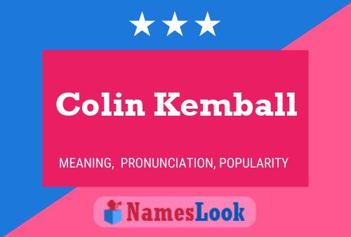 Poster del nome Colin Kemball