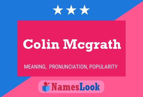 Poster del nome Colin Mcgrath