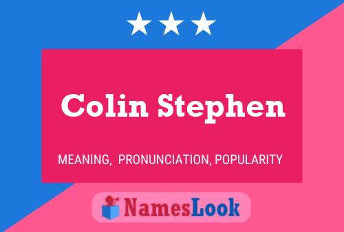 Poster del nome Colin Stephen