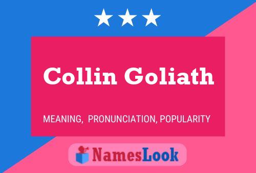 Poster del nome Collin Goliath