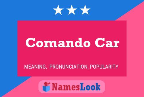 Poster del nome Comando Car