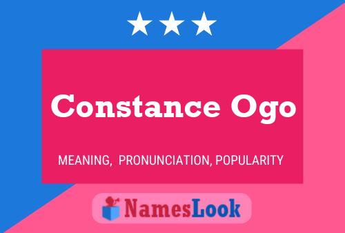 Poster del nome Constance Ogo