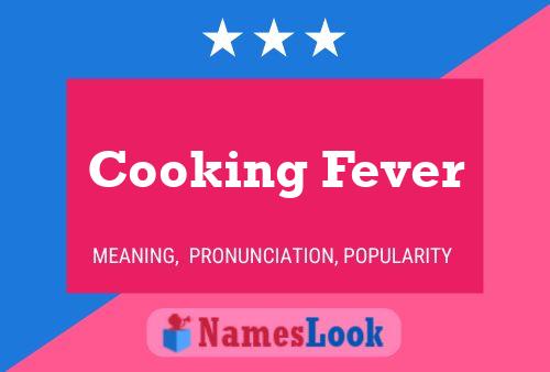 Poster del nome Cooking Fever