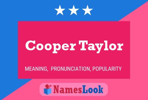 Poster del nome Cooper Taylor