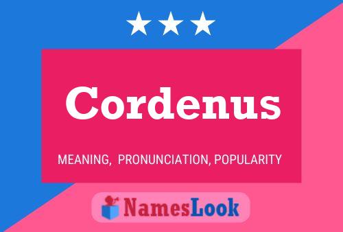 Poster del nome Cordenus