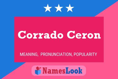 Poster del nome Corrado Ceron