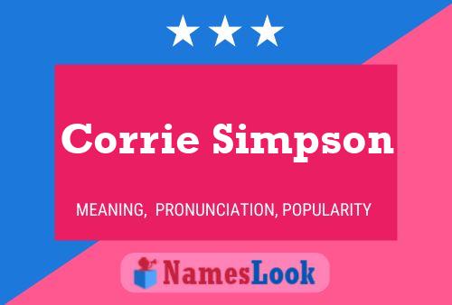 Poster del nome Corrie Simpson