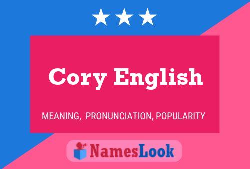 Poster del nome Cory English