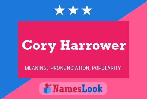 Poster del nome Cory Harrower