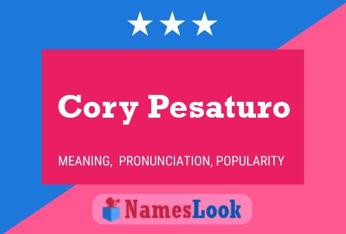 Poster del nome Cory Pesaturo