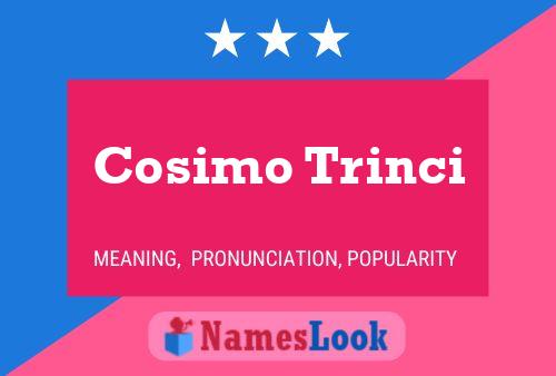 Poster del nome Cosimo Trinci