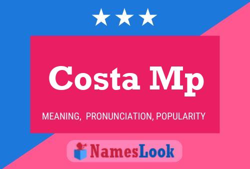 Poster del nome Costa Mp