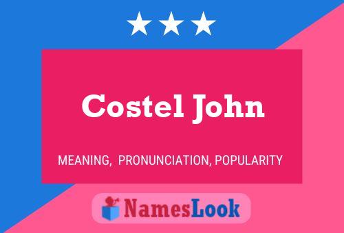 Poster del nome Costel John