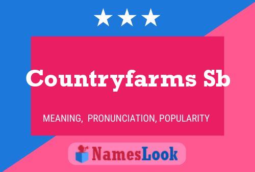 Poster del nome Countryfarms Sb