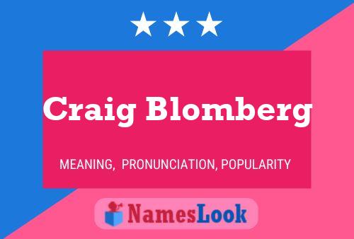 Poster del nome Craig Blomberg