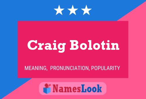 Poster del nome Craig Bolotin