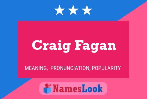 Poster del nome Craig Fagan