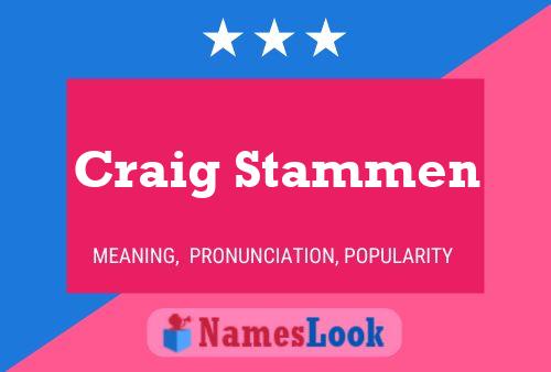 Poster del nome Craig Stammen