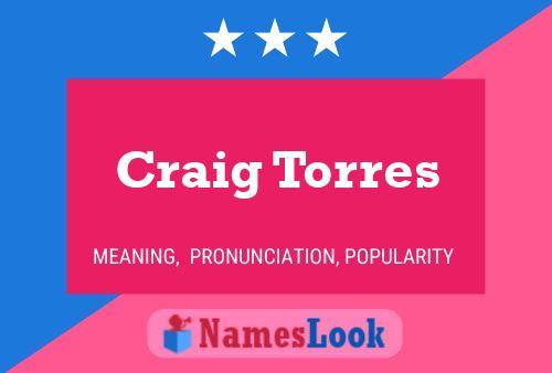 Poster del nome Craig Torres