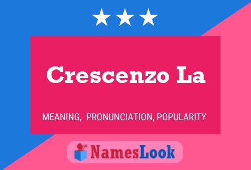 Poster del nome Crescenzo La