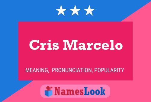 Poster del nome Cris Marcelo