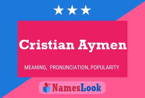 Poster del nome Cristian Aymen