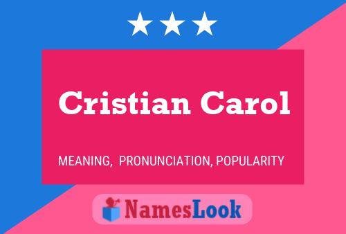 Poster del nome Cristian Carol