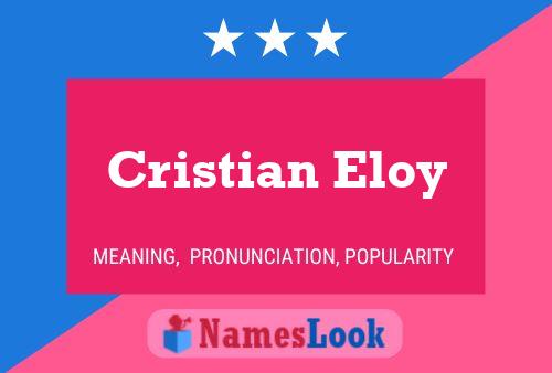 Poster del nome Cristian Eloy