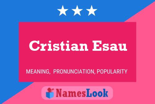 Poster del nome Cristian Esau