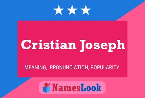 Poster del nome Cristian Joseph