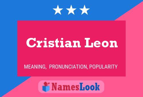 Poster del nome Cristian Leon