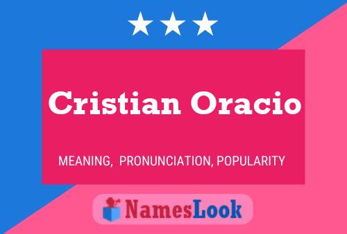 Poster del nome Cristian Oracio